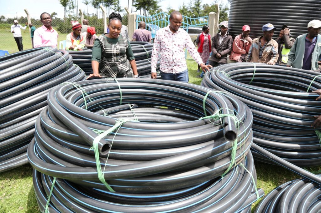 Water distribution to residents in nakuru