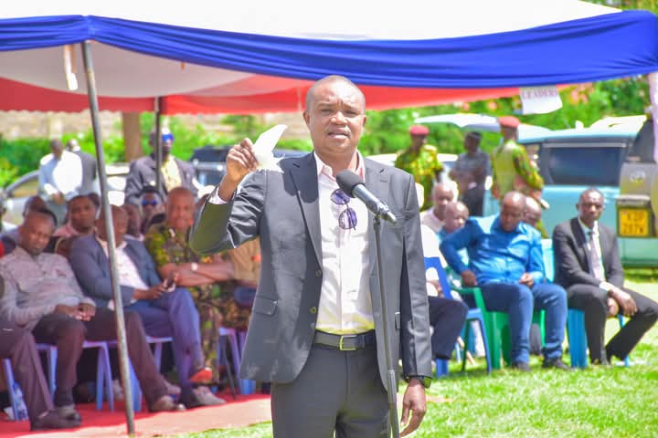 Molo MP Kimani Kuria during the service